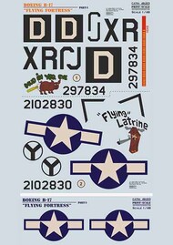  Print Scale Decals  1/48 Boeing B-17 Flying Fortress Part 3 PSL48203