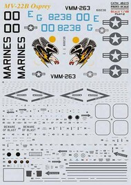  Print Scale Decals  1/48 Bell/Boeing MV-22B Osprey Part 2 PSL48215