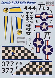  Print Scale Decals  1/48 Convair F-102 Delta Dagger Part 2 PSL48243
