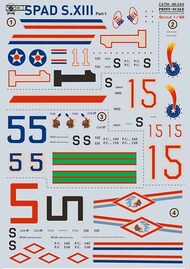  Print Scale Decals  1/48 SPAD XIII Part 1 PSL48244