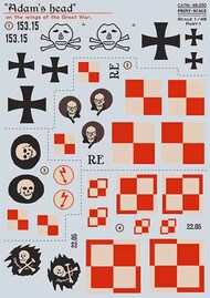  Print Scale Decals  1/48 'Adam's head' on the wings of the Great War 1/48 Part 1 PSL48250