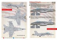  Print Scale Decals  1/48 Hornet F/A-18A Part 1 PSL48259