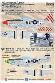 North-American P-51 Mustang Aces over Europe. Part 3 #PSL48322