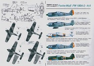  Print Scale Decals  1/72 Focke Wulf Fw.190A2-A9 (15) White 7+1 7/JG 2 PSL72002