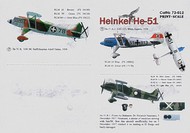  Print Scale Decals  1/72 Heinkel He 51 (7) 51+B13 3/JG 233 Vienna 1938 PSL72012
