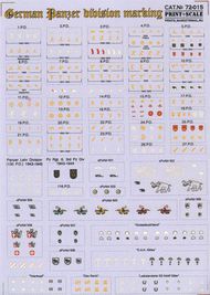  Print Scale Decals  1/72 Panzer division markings PSL72015