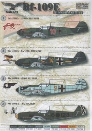  Print Scale Decals  1/72 Messerschmitt Bf.109 Part1 PSL72021
