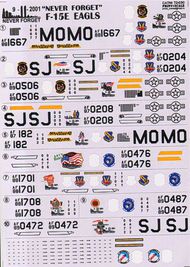  Print Scale Decals  1/72 F-15E Strike Eagle 'Never Forget' PSL72030