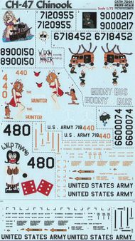  Print Scale Decals  1/72 CH-47 Chinook:  CH-47 89-0015 PSL72041