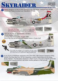  Print Scale Decals  1/72 Skyraider PSL72055