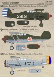  Print Scale Decals  1/72 Gloster Gladiator Part 2 PSL72063