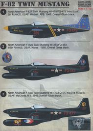  Print Scale Decals  1/72 North-American F-82 Twin Mustang (6) All over PSL72067