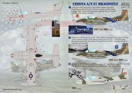  Print Scale Decals  1/72 Cessna A-37 Dragonfly: 1. Cessna A-37B Dragon PSL72111