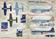  Print Scale Decals  1/72 Douglas SBD Dauntless: 1. SBD-2 flown by CDR PSL72112