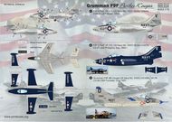  Print Scale Decals  1/72 Grumman F9F Panther: 1. F9F-5 Part: VF-111, U PSL72113