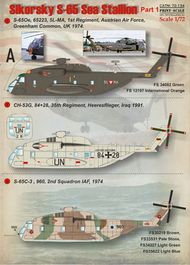  Print Scale Decals  1/72 Sikorsky S-65 Sea Stallion Part 1: 1. S-65Oe, PSL72134