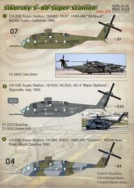  Print Scale Decals  1/72 Sikorsky S-80 Super Stallion PSL72137