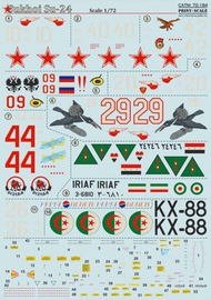  Print Scale Decals  1/72 Sukhoi Su-24: 1. Su-24 'Fencer-C' Unit: 735th PSL72184