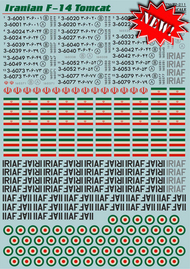  Print Scale Decals  1/72 Iranian Grumman F-14 Tomcat PSL72211