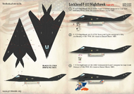  Print Scale Decals  1/72 Lockheed F-117 Nighthawk PSL72223