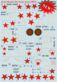  Print Scale Decals  1/72 Soviet Hawker Hurricane Aces of WW2 PSL72242
