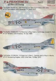  Print Scale Decals  1/72 Phantom F-4 NAVY Part 1 PSL72265