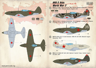  Print Scale Decals  1/72 MiG-3 Aces of WW2 PSL72283