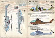  Print Scale Decals  1/72 Bell AH-1 Cobra: 1. AH-1W Lot.I Super Cobra U PSL72290