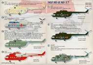  Print Scale Decals  1/72 Mil Mi-8 & Mi-17 PSL72311