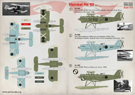  Print Scale Decals  1/72 Heinkel He.60 Part-2: 1. He.60E. Unit: AS/88. PSL72331