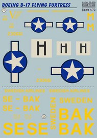  Print Scale Decals  1/72 Boeing B-17F Flying Fortress 'Veni. Vidi. Vici' PSL72339
