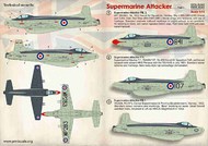  Print Scale Decals  1/72 Supermarine Attacker Part-1 PSL72345