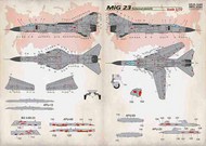 Mikoyan MiG-23 Technical stencils #PSL72349
