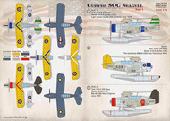  Print Scale Decals  1/72 Curtiss SOC Seagull Part 1 PSL72356