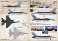  Print Scale Decals  1/72 F-16 Desert Storm Pt.1 PSL72377