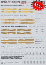  Print Scale Decals  1/72 Logos of German propellers of World War I PSL72378