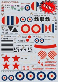  Print Scale Decals  1/72 Avro 504 PSL72380