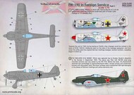  Print Scale Decals  1/72 Focke-Wulf Fw.190 in Foreign Service PSL72393