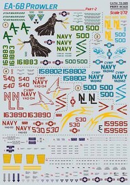  Print Scale Decals  1/72 Grumman EA-6B Prowler Part 2 PSL72395