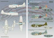  Print Scale Decals  1/72 Douglas SBD Dauntless & A-24 Banshee in combat Part 1 PSL72411