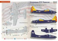  Print Scale Decals  1/72 Grumman F7F Tigercat PSL72420