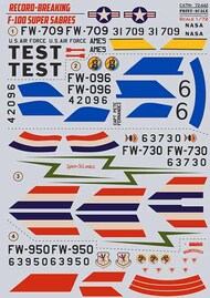  Print Scale Decals  1/72 Record-Breaking North-American F-100 Super Sabre PSL72442