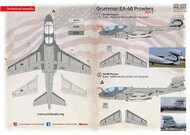  Print Scale Decals  1/72 Grumman EA-6B Powlers Part 3 PSL72450