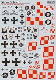  Print Scale Decals  1/72 'Adam's head' on the wings of the Great War PSL72490