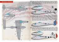  Print Scale Decals  1/72 Lockheed P-38 Lightning in Bare Metal PSL72498