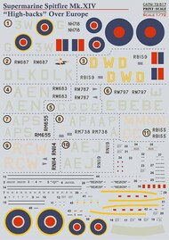 Supermarine Spitfire Mk.XIV 'High Backs' Over Europe #PSL72517