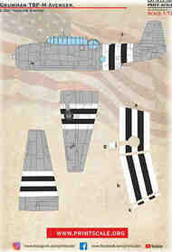 Grumman TBF/TBM Avenger. D-Day Invasion Stripes PSL72546