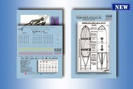  Print Scale Decals  1/72 Bomb trolley with the lift. Luftwaffe WWII. SC 250 JA, L, L2 PSR72005