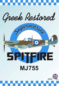 Procal Decals  1/24 Greek restored Supermarine Spitfire Mk.IX IN 4 SCALES PD24-2303