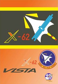  Procal Decals  1/32 Lockheed-Martin F-16D VISTA X-62 Decals cover the last option that flew. PD32-2301